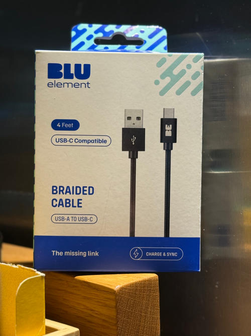Blu Element - Cable - USB-C (Android) - 4ft - black image 0