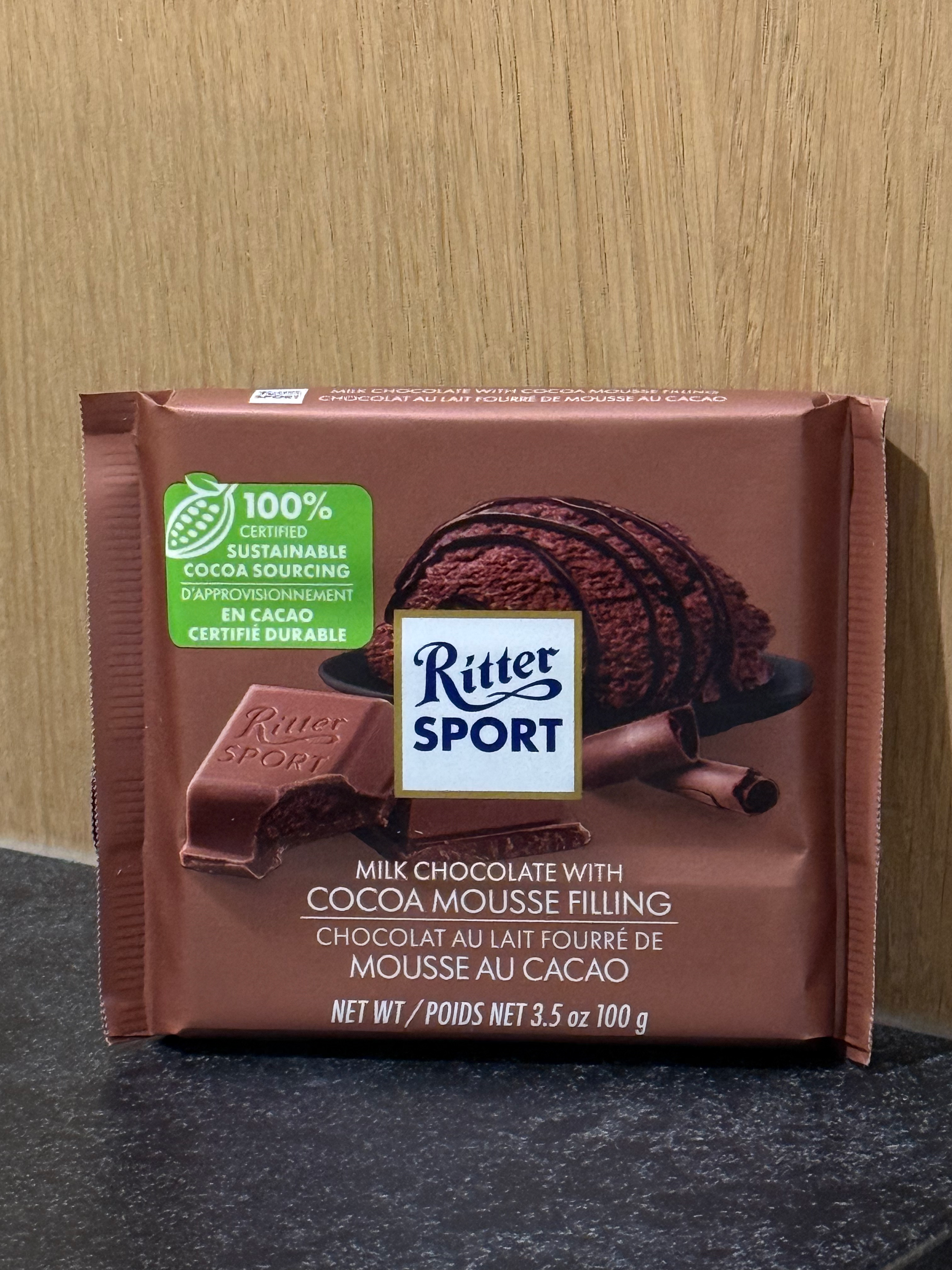 Ritter Sport - Milk Choc. w/ Cocoa Mousse image 0