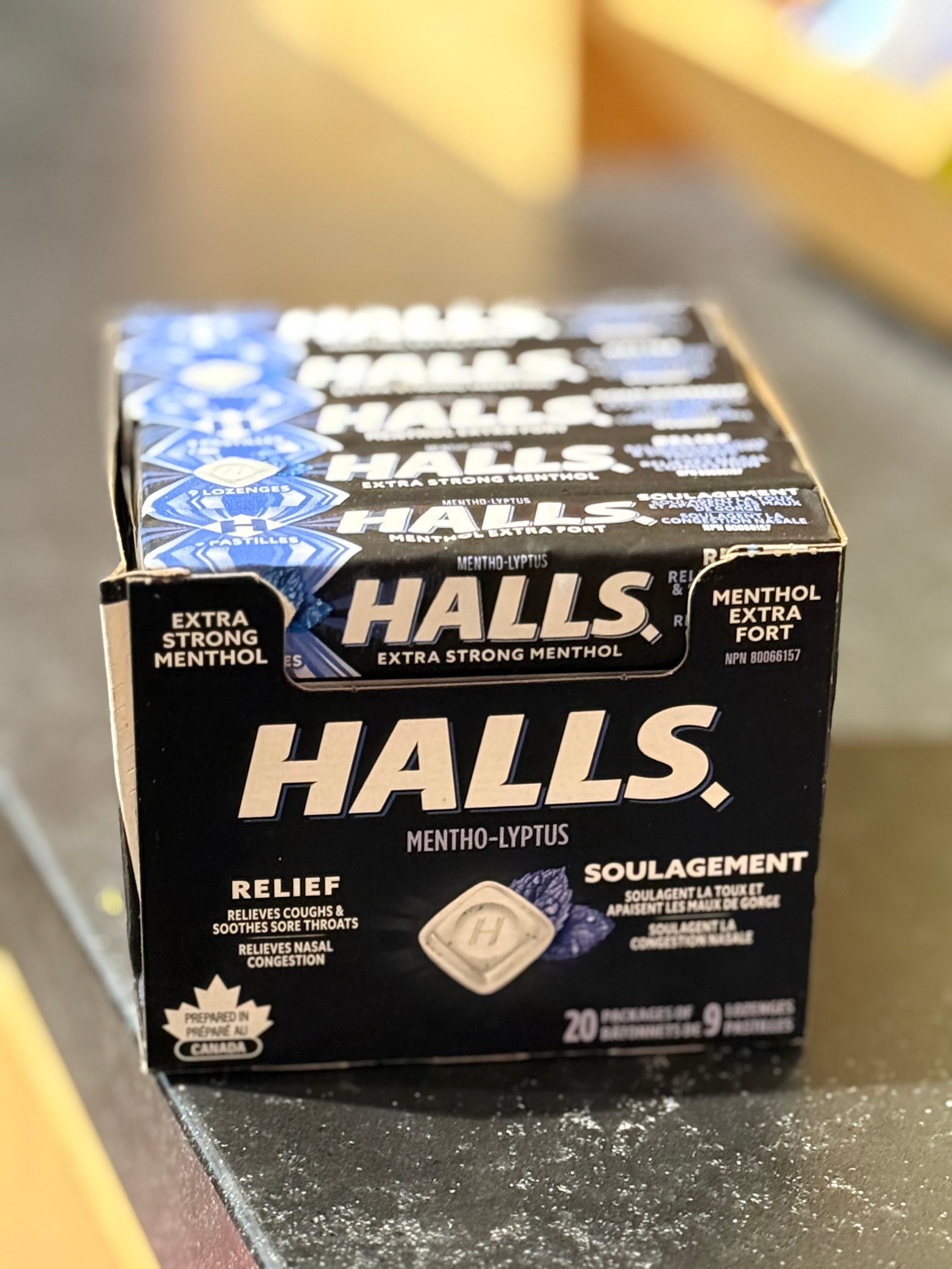 Halls Lozenges - Extra Strong Mentol image 0
