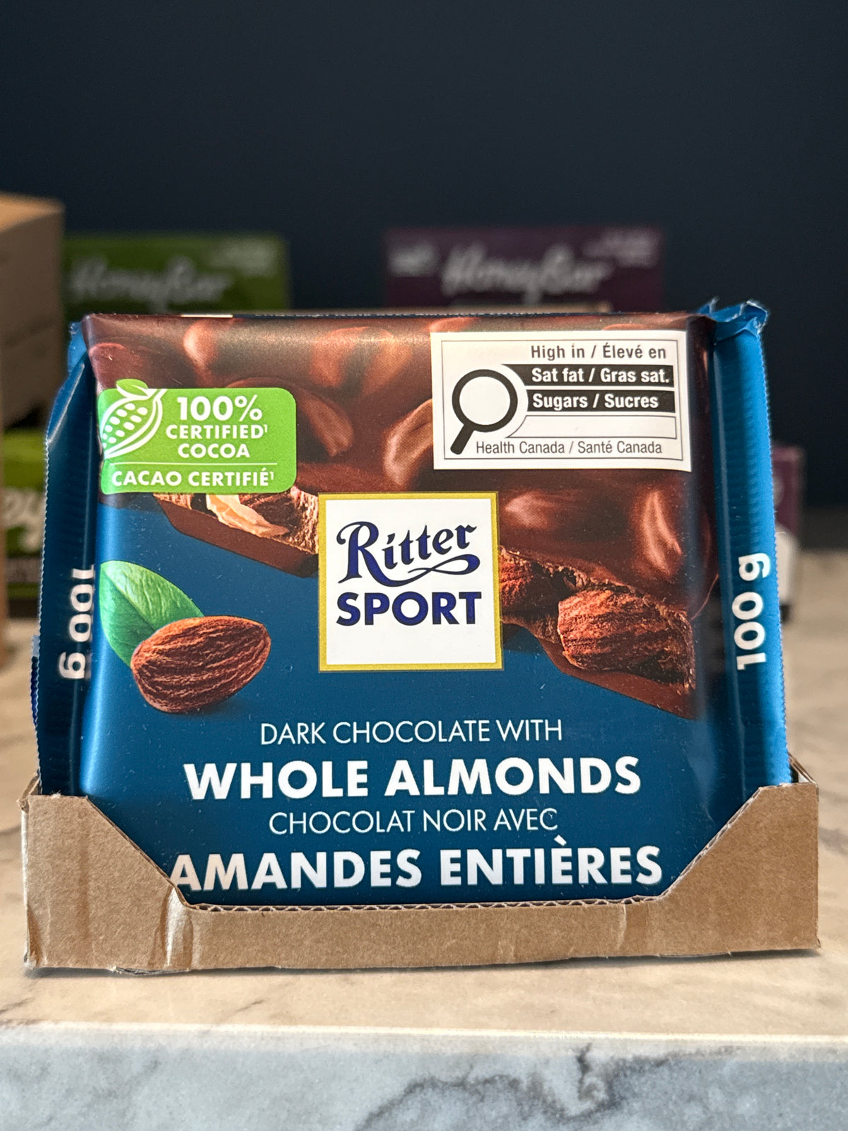 Ritter Sport - Dark Chocolate with Whole Almonds