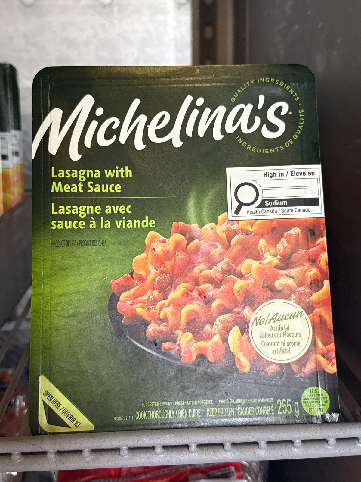 Michelina Lasagna w/Meat Sauce 255g