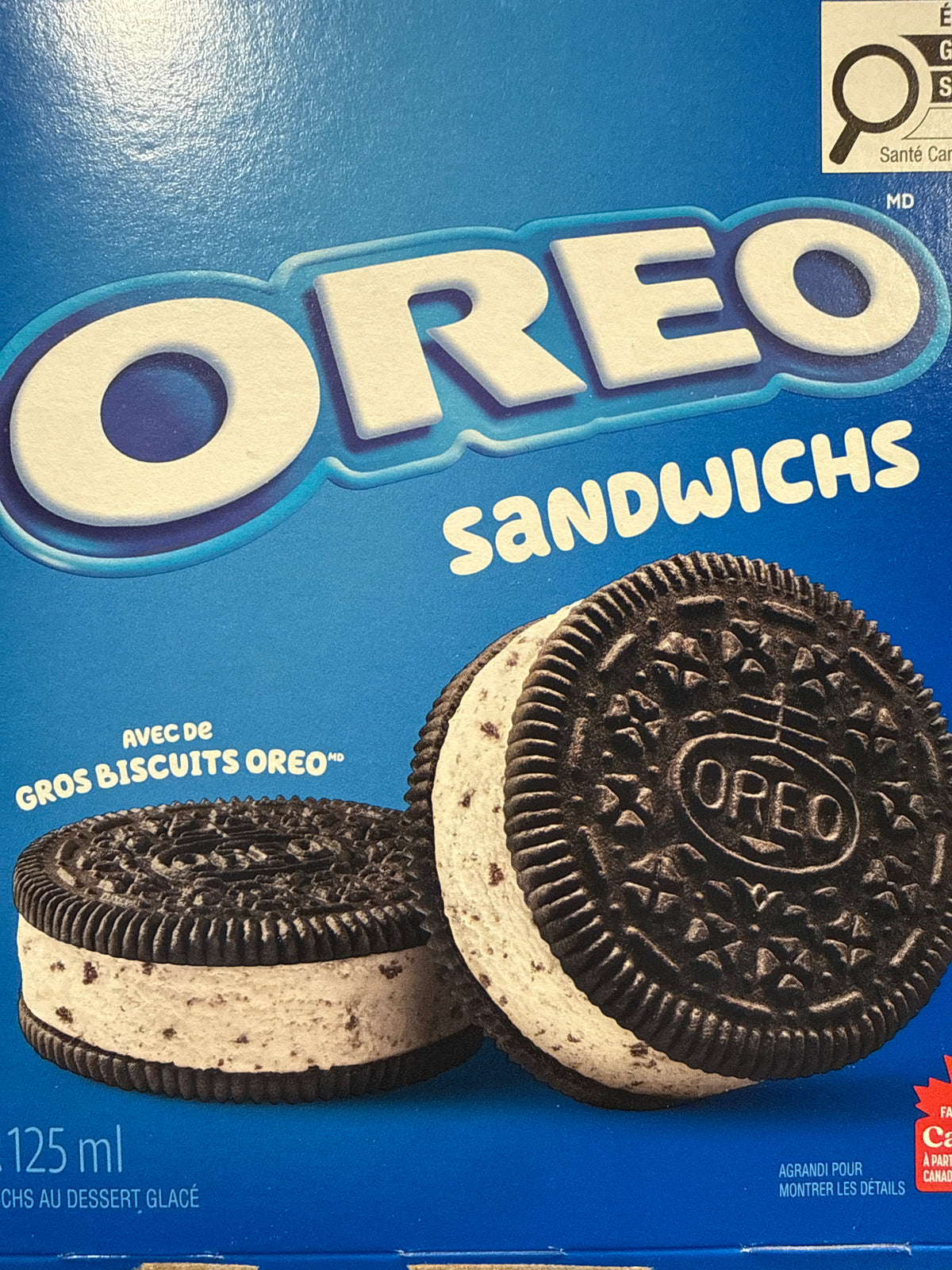 Oreo Ice cream Sandwich
