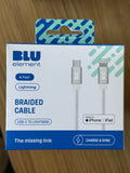 Blu Element - USB C to Lightning cable - White image 0