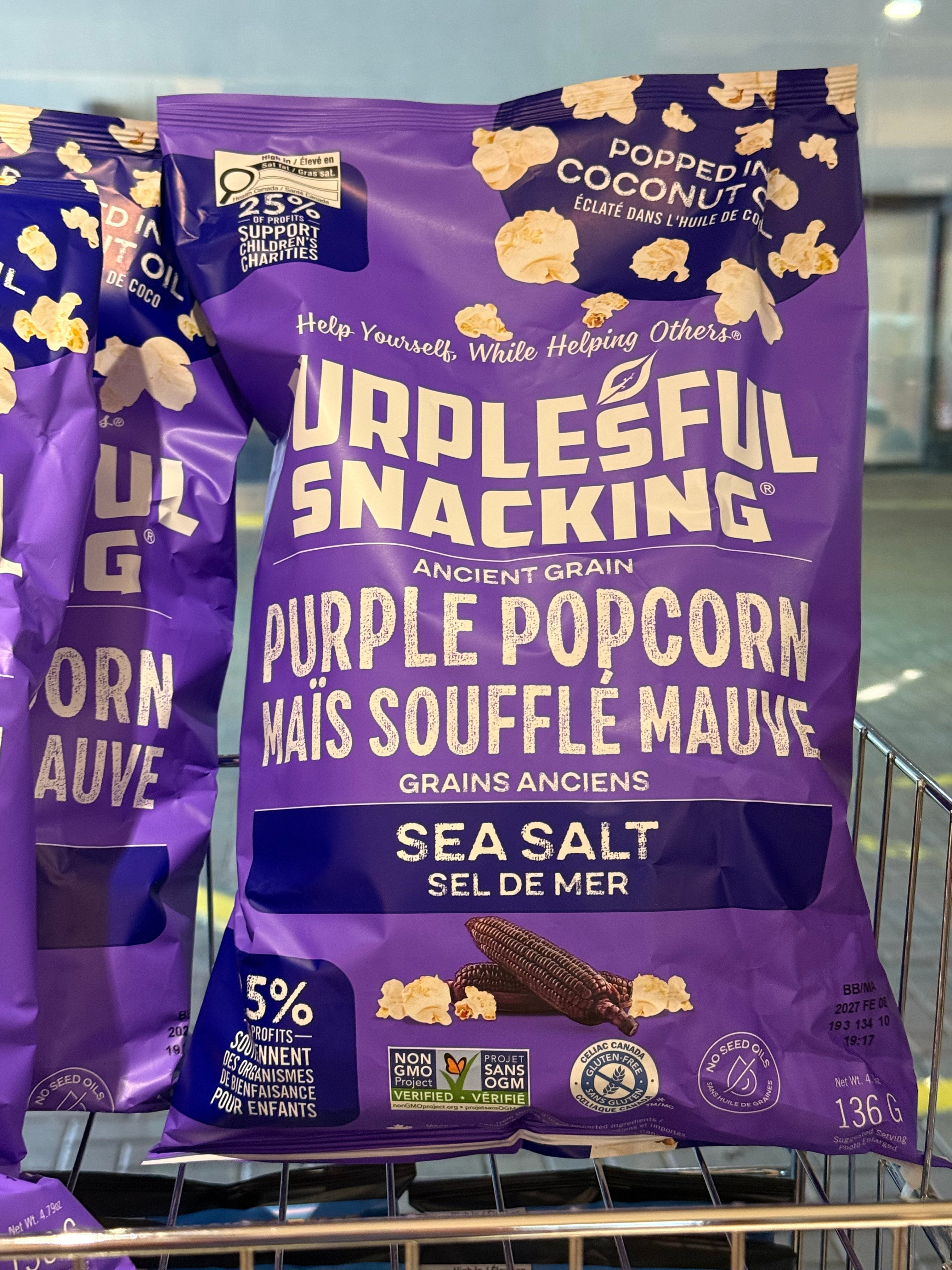 Purplesful Popcorn - Sea Salt - 136g image 0
