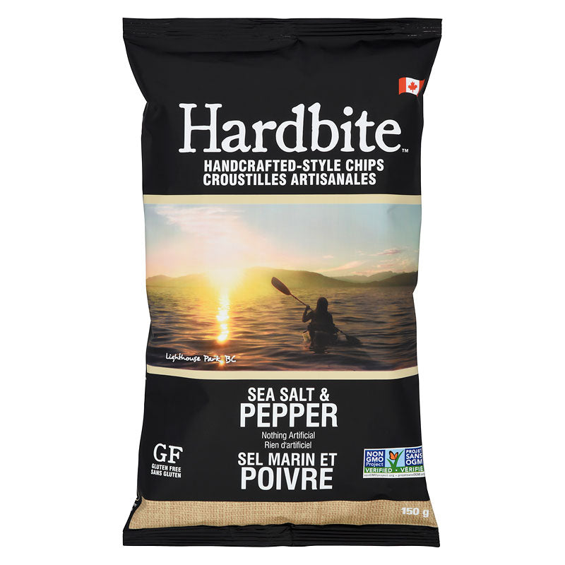Hardbite Chips -  Sea Salt & Pepper 150g image 0