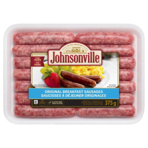 Johnsonville Original Breakfast Sausages, 375 g package